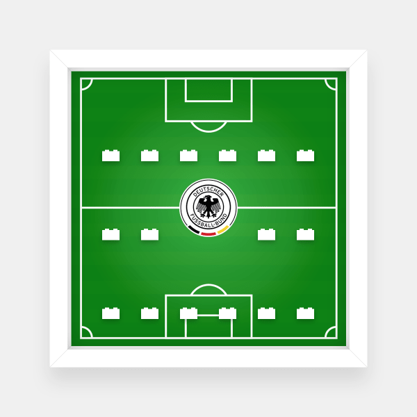 Ramka dla Lego Minifigures (Seria German Football Team) - #1 Boisko