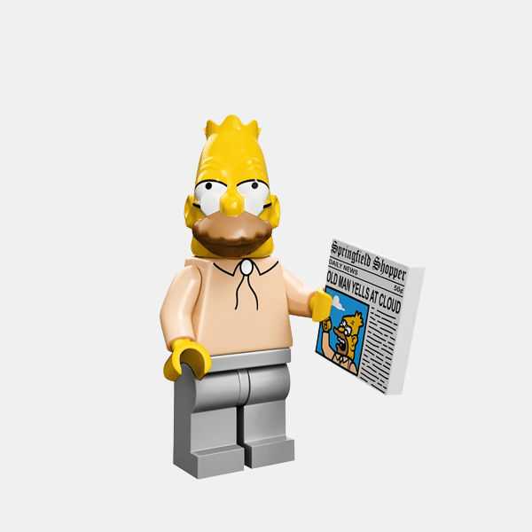 Grandpa Simpson - Lego Minifigures 71005 The Simpsons Series 1 - colsim-6