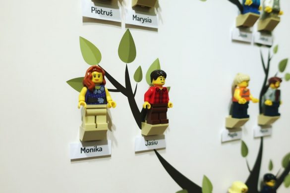 Oryginalne drzewo genealogiczne z klocków LEGO