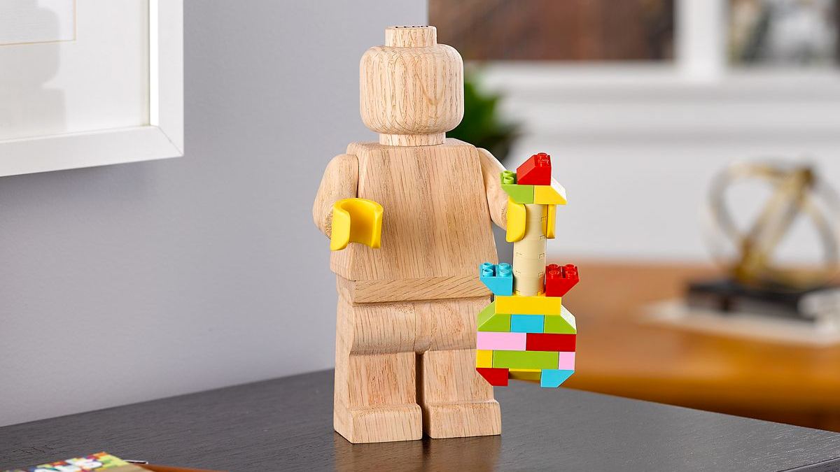 Drewniana minifigurka LEGO