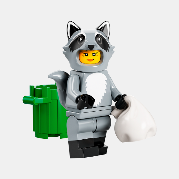 Raccoon Costume Fan - Lego Minifigures 71032 Series 22 - col22-10