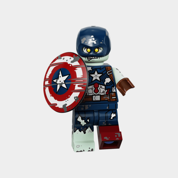 Zombie Captain America - Lego Minifigures 71031 Marvel Studios Series - colmar-9