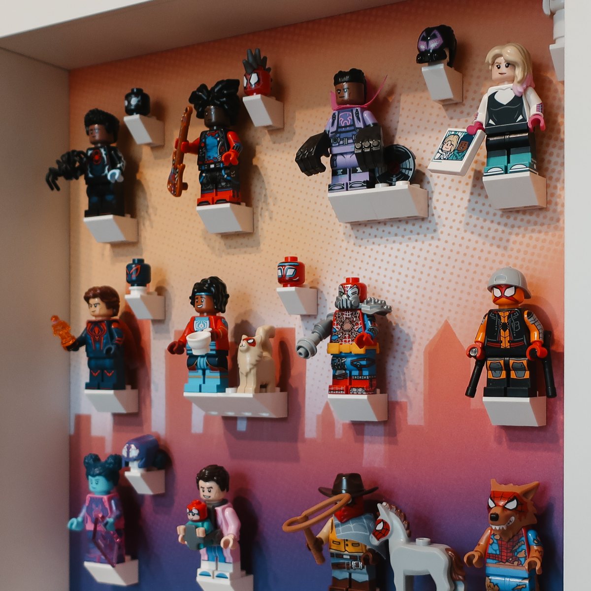 Ramka dla Lego Minifigures 71050 Spider-Man: Across the Spider-Verse Series - #2 Motyw serii