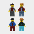 Minifigurka mężczyzny z klocków LEGO