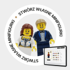 Minifigurka ślubne Pary Młodej z klocków LEGO