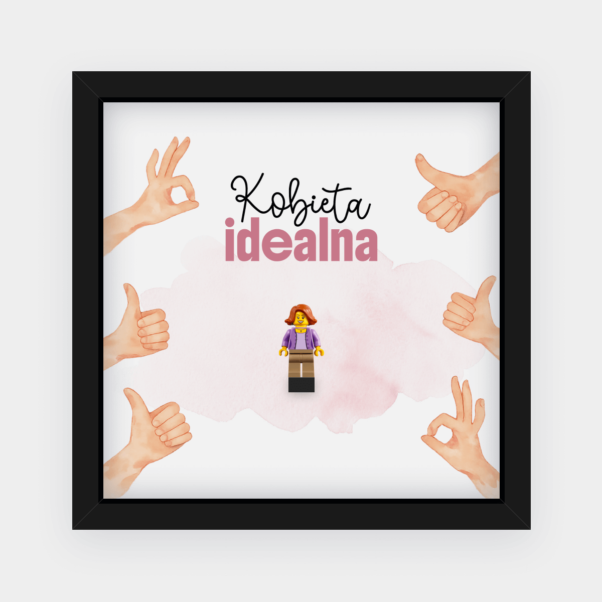 Ramka dla drugiej połówki z minifigurką – Kobieta idealna