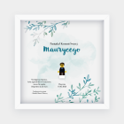 Pamiątka Pierwszej Komunii Świętej z minifigurką - Błękitna Nadzieja