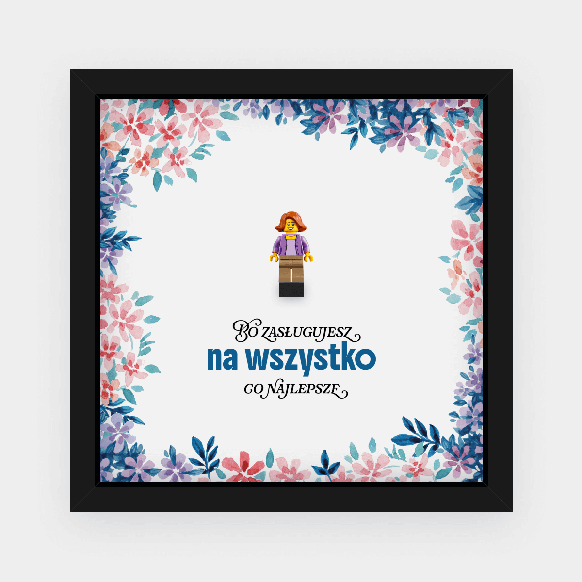 Ramka dla drugiej połówki z minifigurką – Zasługujesz na najlepsze Ramka dla drugiej połówki z minifigurką – Zasługujesz na najlepsze