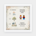 Ramka na rocznicę ślubu z minifigurkami – Pastelowe Marzenia