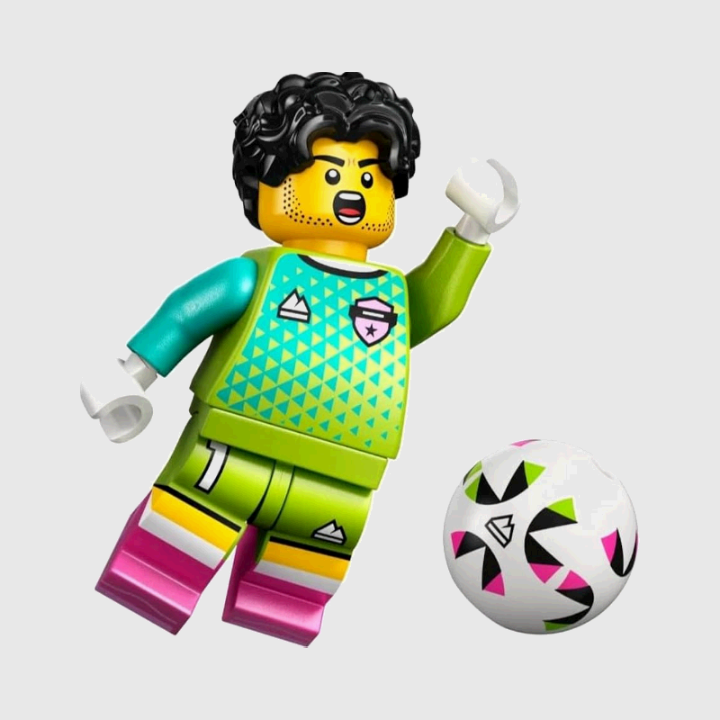 Football Goalkeeper – Lego Minifigures 71052 Series 29 – col29-9 Football Goalkeeper – Lego Minifigures 71052 Series 29 – col29-9